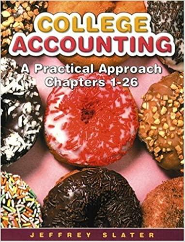 college accounting a practical approach chapters 1-26 8th edition jeffrey slater 0130911429, 978-0130911421