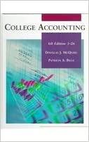 college accounting chapters 1-26 6th edition douglas j. mcquaig, patricia a. bille 0395796997, 978-0395796993