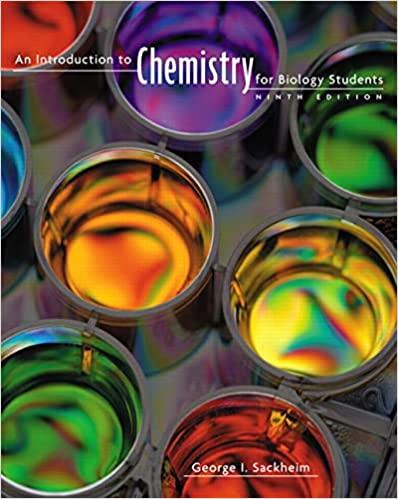 introduction to chemistry for biology students 9th edition george sackheim 0805395717, 978-0805395716