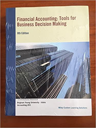 financial accounting tools for business decision making 8th edition donald e. kieso, paul d. kimmel, jerry j.