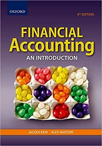 financial accounting an introduction 4th edition jacqui kew, alex watson 0199046484, 978-0199046485