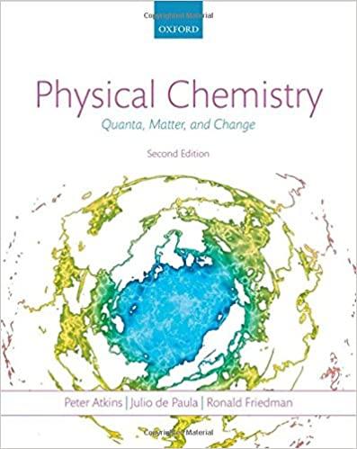 physical chemistry quanta matter and change 2nd edition peter atkins, julio de paula, ronald friedman