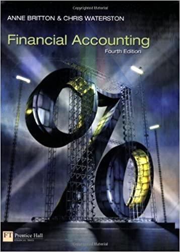 financial accounting 4th edition anne britton, chris waterston 0273703609, 978-0273703600