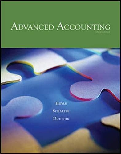 advanced accounting 9th edition joe ben hoyle, timothy s. doupnik, thomas f. schaefer, oe ben hoyle