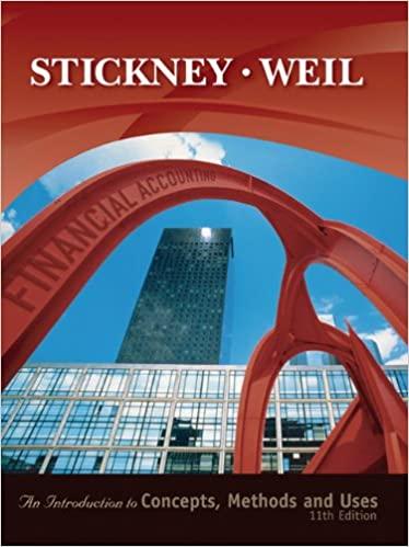 financial accounting introduction to concepts methods and uses 11th edition clyde p. stickney, roman l. weil