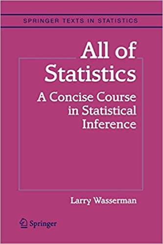 all of statistics: a concise course in statistical inference 1st edition larry wasserman 1441923225,