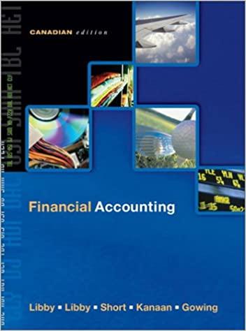financial accounting 1st canadian edition robert libby 0070891737, 978-0070891739