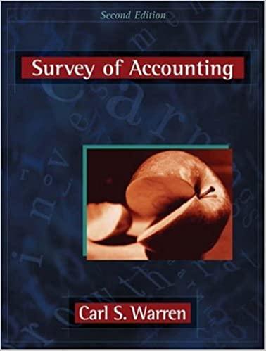 survey of accounting 2nd edition carl s. warren 0324183445, 978-0324183443