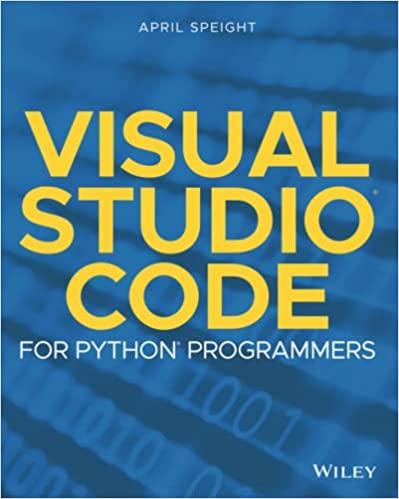 visual studio code for python programmers 1st edition april speight 1119773369, 978-1119773368