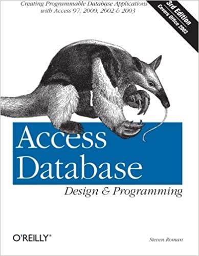 access database design and programming 3rd edition steven roman 0596002734, 978-0596002732