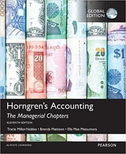 Horngrens Accounting The Managerial Chapters