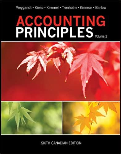 accounting principles volume 2 6th canadian edition jerry j. weygandt, donald e. kieso, paul d. kimmel,