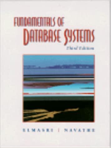 fundamentals of database systems 3rd edition ramez elmasri, shamkant navathe 0805317554, 978-0805317558