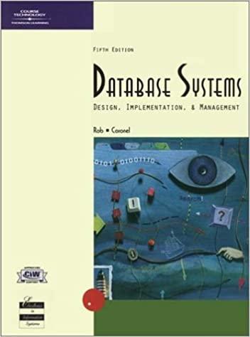 database systems design implementation and management 5th edition peter rob, carlos coronel 061906269x,