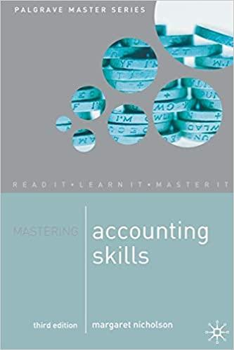 mastering accounting skills 3rd edition margaret nicholson 1403992703, 978-1403992703