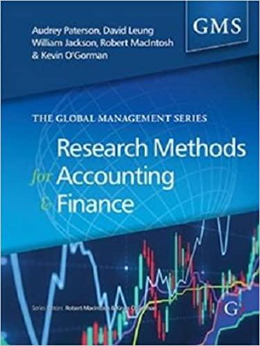 research methods for accounting and finance global management series 1st edition audrey paterson, kevin d.