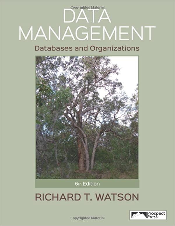 data management databases and organizations 6th edition richard t. watson 1943153035, 978-1943153039