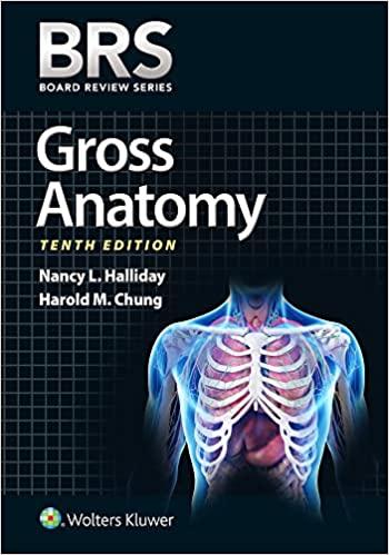 brs gross anatomy 10th edition nancy l halliday, harold m chung 1975181379, 978-1975181376