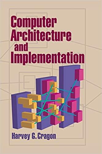 computer architecture and implementation 1st edition harvey g. cragon 9780521651684