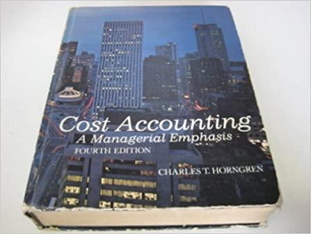 cost accounting a managerial emphasis 4th edition charles t horngren 0131797395, 978-0131797390
