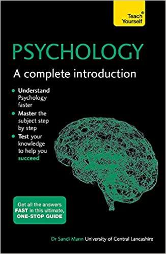 psychology a complete introduction 1st edition sandi mann 9781473609303