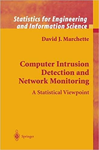 computer intrusion detection and network monitoring a statistical viewpoint 1st edition david j. marchette