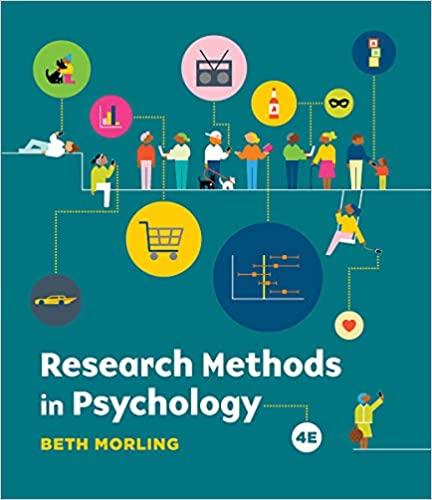 research methods in psychology 4th edition beth morling 0393536262, 978-0393536263