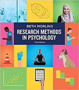research methods in psychology 3rd edition beth morling 0393617548, 978-0393617542