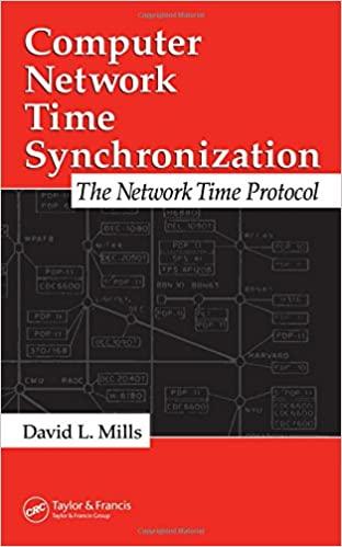 computer network time synchronization the network time protocol 1st edition david l. mills 0849358051,