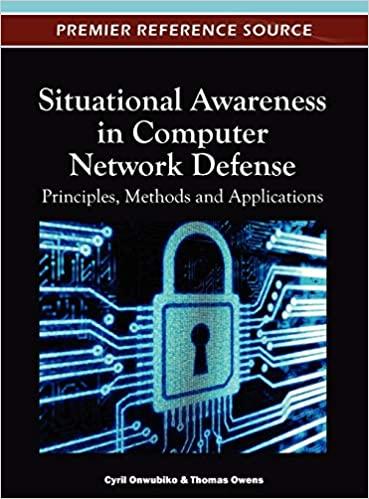 situational awareness in computer network defense principles methods and applications 1st edition cyril