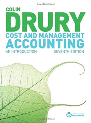 cost and management accounting an introduction 7th edition colin drury 1408032139, 978-1408032138