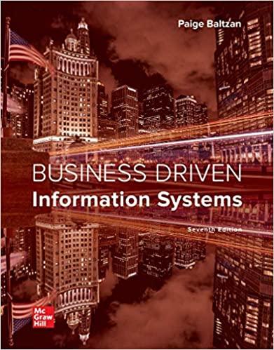 business driven information systems 7th edition paige baltzan 1260262480, 978-1260262483