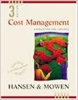 cost management accounting and control 3rd edition don r. hansen, maryanne m. mowen 0324002327, 978-0324002324