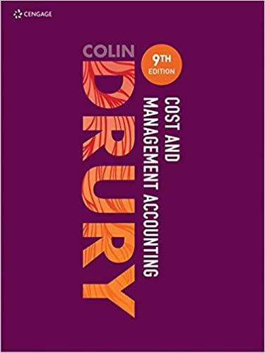 cost and management accounting 9th edition colin drury 1473749050, 978-1473749054