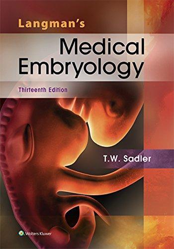 langmans medical embryology 13th edition t.w. sadler 1451191642, 978-1451191646