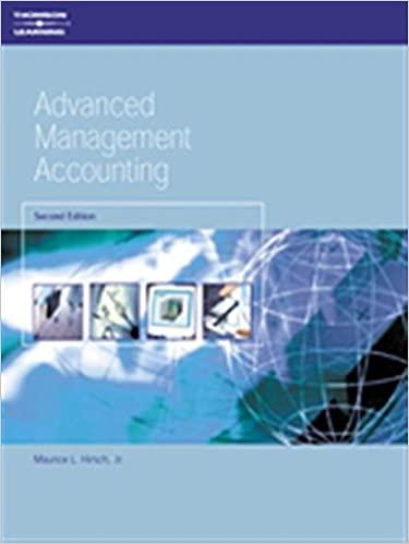 advanced management accounting 2nd edition maurice l. hirsch jnr. 1861526768, 978-1861526762