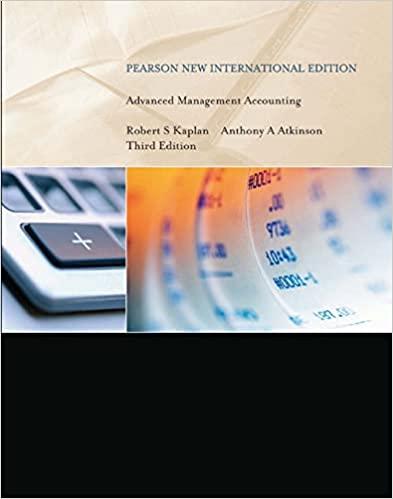 advanced management accounting pearson new international 3rd edition robert steven kaplan, anthony a.
