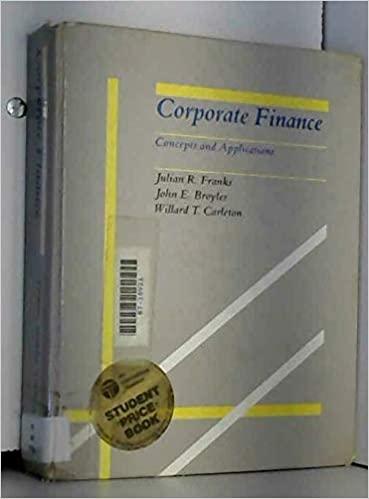 corporate finance concepts and applications 1st edition julian r. franks 0534040950, 978-0534040956