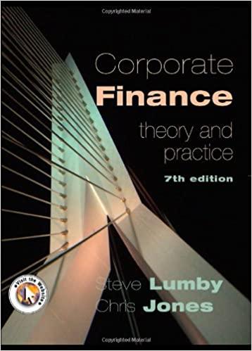 corporate finance theory and practice 7th edition steve lumby, chris jones 1861529260, 978-1861529268