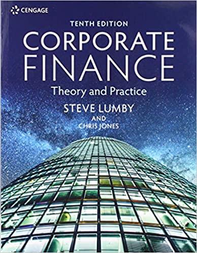corporate finance theory and practice 10th edition steve lumby, chris jones 1473758386, 978-1473758384