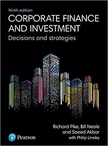 corporate finance and investment paperback 9th edition richard pike 1292208546, 978-1292208541
