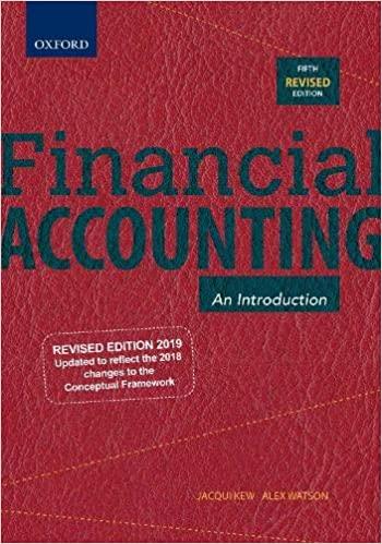 financial accounting an introduction 5th edition alex watson, jacqui kew 0190425520, 978-0190425524