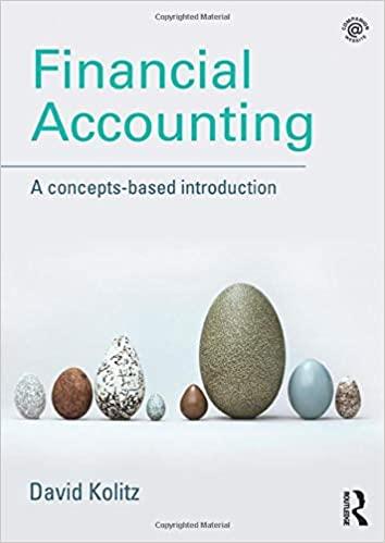 financial accounting a concepts based introduction 1st edition david kolitz 1138844977, 978-1138844971