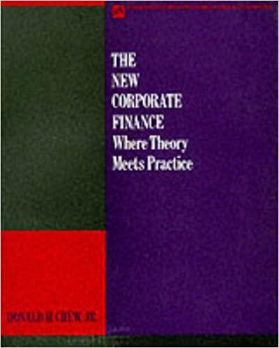 the new corporate finance where theory meets practice 1st edition donald h. chew jr. 0070110468,