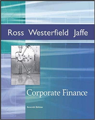 corporate finance 7th edition stephen a. ross, randolph w westerfield, jeffrey jaffe 0072971231,