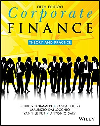 corporate finance theory and practice 5th edition pierre vernimmen, pascal quiry, maurizio dallocchio, yann