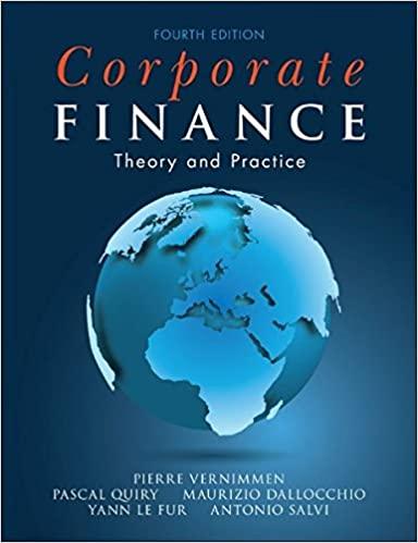 corporate finance theory and practice 4th edition pierre vernimmen, pascal quiry, maurizio dallocchio, yann