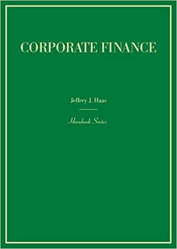 corporate finance 1st edition jeffrey j. haas 031428964x, 978-0314289643