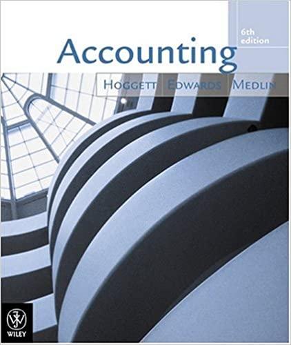 accounting 6th edition john hoggett, lew edwards, john medlin 0470806583, 978-0470806586