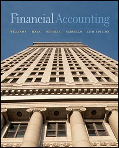 financial accounting 12th edition jan r. williams, susan f. haka, mark s. bettner, joseph v. carcello